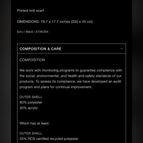 Zara striped scarf - Picture 4 of 4